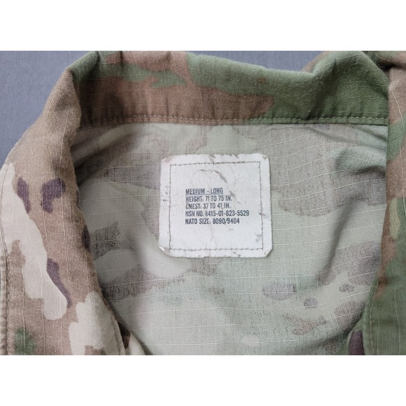US Army Camo Combat Uniform Coat Air Assult Airborne Parachutist SSgt M Long - Picture 5 of 11